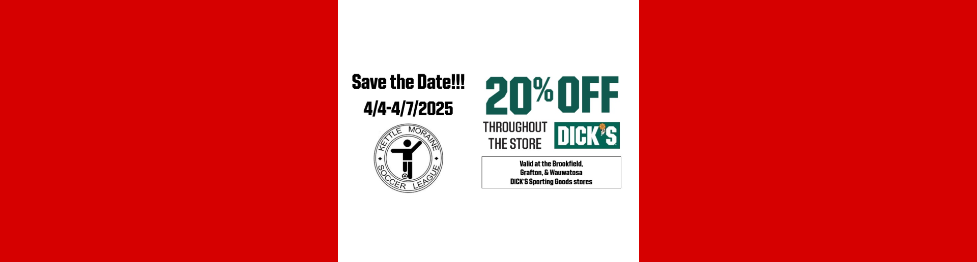 KMSL 20% off Shop Event Weekend: 4/4-4/7/2025